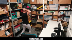 Young Latin boy loves the mall cop’s cock in his ass