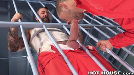 Rocco Steele is sucking and fucking hard in the prison