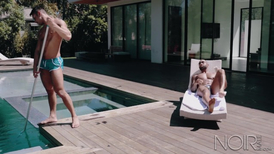 Lusty poolboy Seth Santoro fucked by the big dick hunk