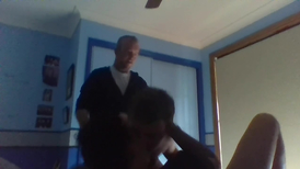 Twink is being fucked hard bent over in doggy pose