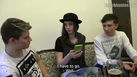 Nasty threesome fucking and sucking horny gay scenes