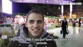 Naughty broke guy earns a lot of money by satisfying a hungry hunk