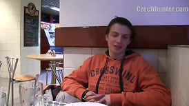 Hunk hooked a young gay for money on subway station