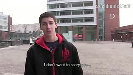 The horny first jerking off from a handsome straight boy