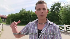 Gay for pay horny action in public shot on the camera