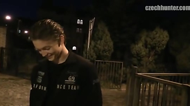 Frisky amateur boy is performing the horniest throat job