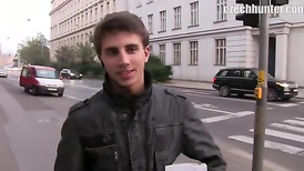 Sexy straight man willingly shows cock and sucks another man