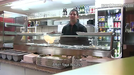 Cock for cash show with something hard in the very end