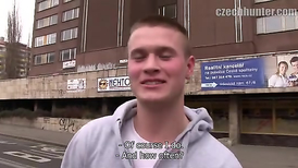 First time gay action is well paid by the cameraman