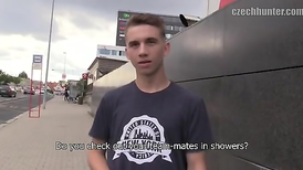 Very young guy POV sucking and bareback fucking outdoor