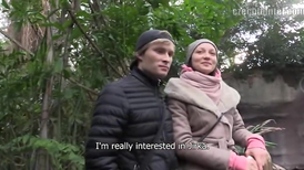 Guys smothering cocks against each other in public