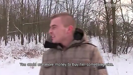 Sweet man is doing blowjob over two hard cocks at once