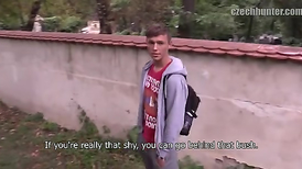 Straight boy does oral and handjob on reality POV scenes