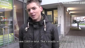 Straight dude learns to jerk off and do hot blowjob