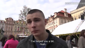 The real hand job and oral fuck from the strong straight man