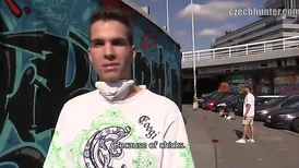 Young boy masturbates and experiences orgasm for money