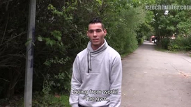 Exciting gay blowjob is filmed on the horny POV video