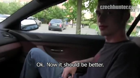 5.000 crowns and the straight guy tastes his first cock