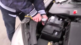 The naughty boy is licking and sucking cock in the car