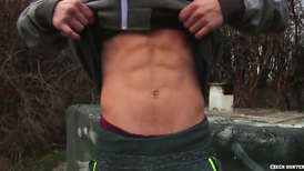 Boy with the beautiful eyes is beading his asshole on cock