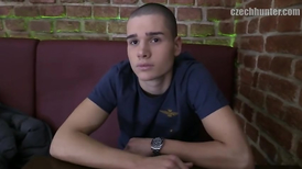 Straight boy in the cafe gets money for public sex