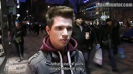 Straight guy is not ashamed of doing the public blowjob