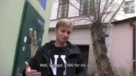 Amateur boy looks beautiful sucking the big sex machine