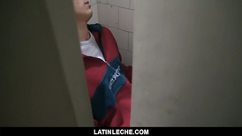 The Latino male shows his passion while jerking off