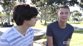 A well hung blonde is fucking brains out of the horny twink