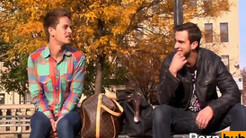 Two hunks taking turns to penetrate one young lover