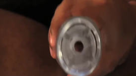 Hot amateur hunk is smiling while hard wank off session