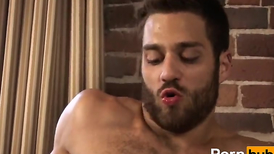 Sexy bear is getting his ass licked and roughly fucked