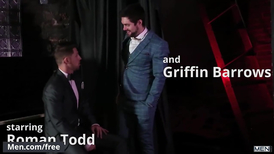 Amateur gay Griffin Barrows gives absolute oral pleasure to Roman Todd