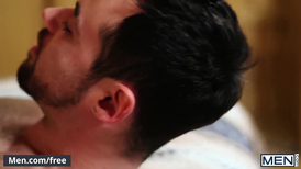 Bearded hunks Jacob Peterson and Jacob Taylor in passionate gay sex video