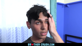 Latin teen gets his ass and mouth filled by stepbrother's cock