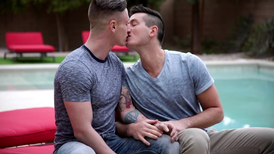 Dude thoroughly enjoying his first time gay anal