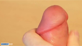 Arabian hottie jerking his extra large penis here